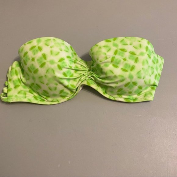Victoria Secret Strapless green Strappy back Bikini Top size 36C - Picture 5 of 10